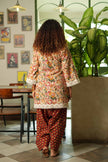 Laal Gulzaar Hand-Block Farshi Set