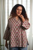 Sunflower  Hand Block Printed  Shirt