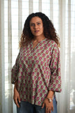 Sunflower  Hand Block Printed  Shirt