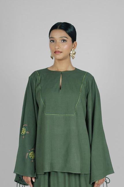 Turtle Land Green Top