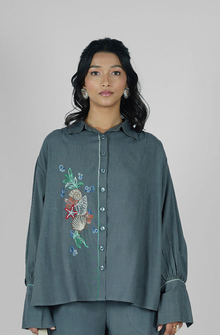 Thread Bloom Gray Shirt