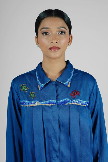Shell Claw Blue Shirt