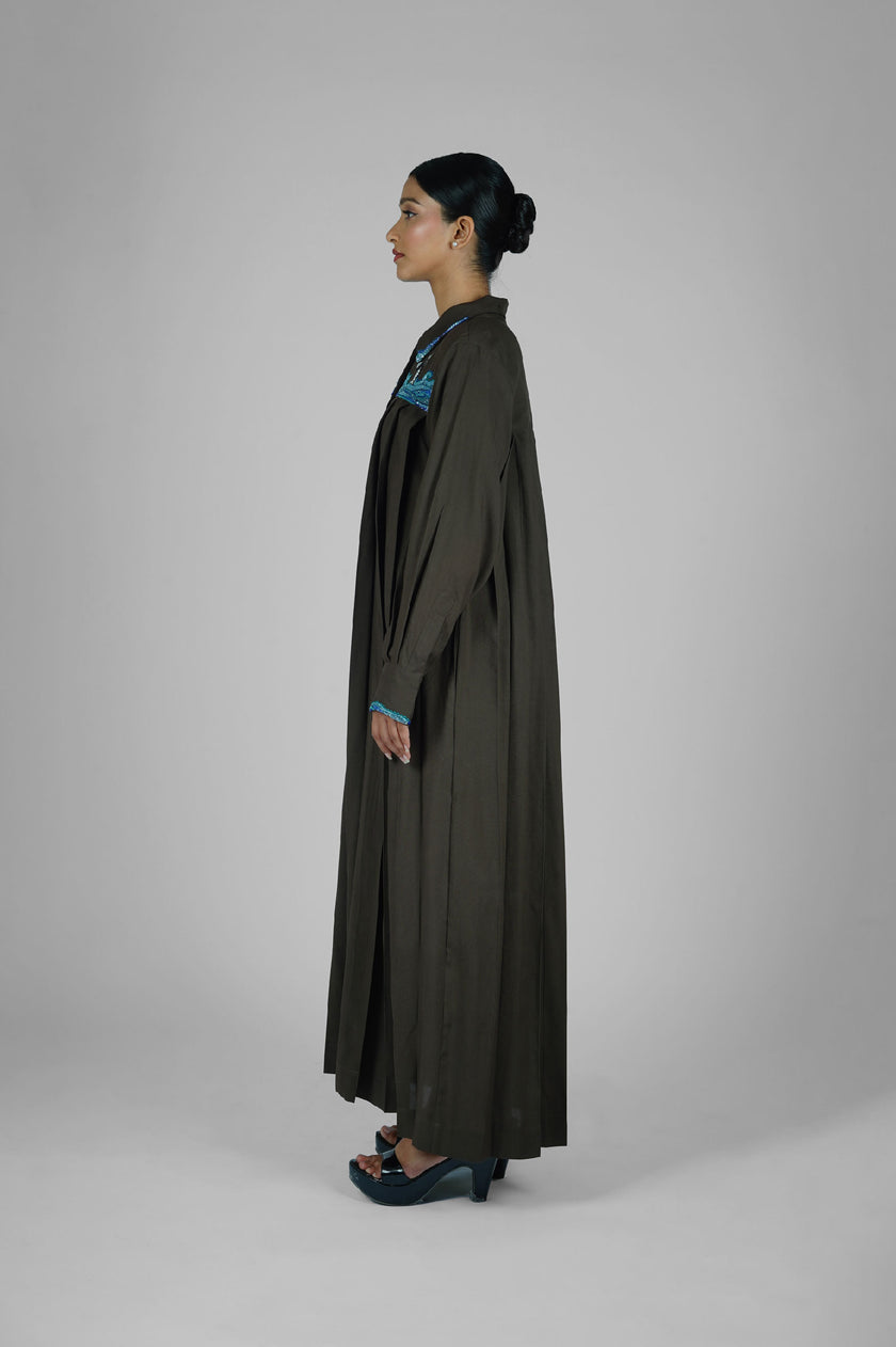 Siren Fin  Brown Dress