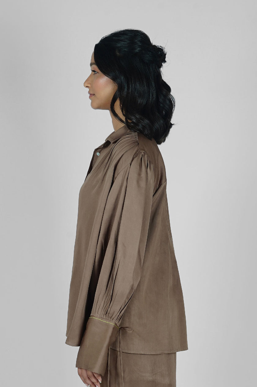 Thread Bloom Brown Shirt