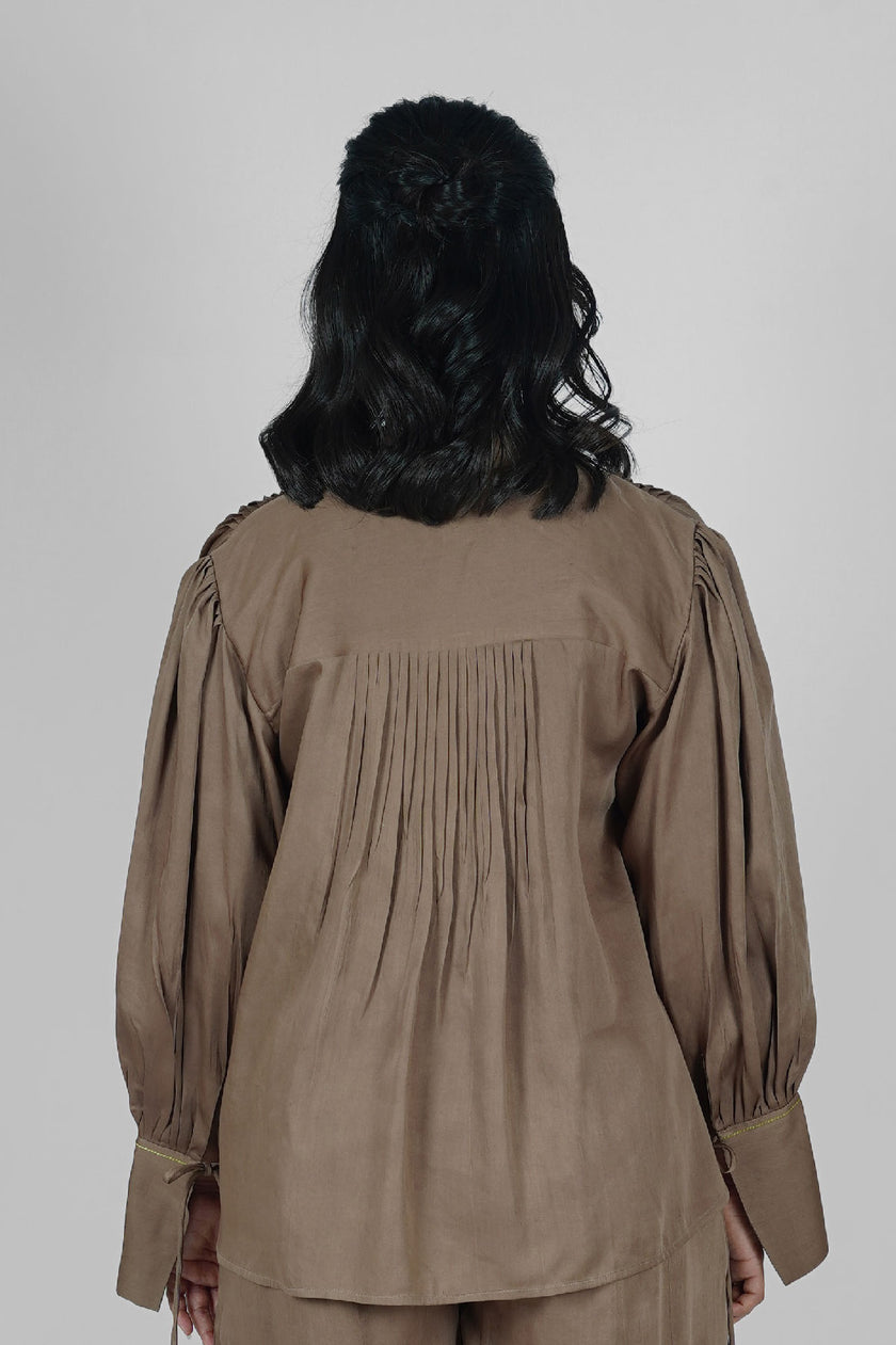 Thread Bloom Brown Shirt