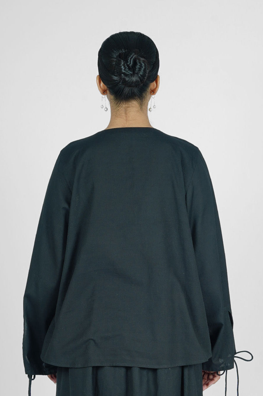 Leopard Shark Black Top