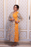 SUNBLOOM | Ikat Hand Block Tie-Up Dress