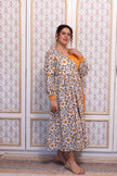 SUNBLOOM | Ikat Hand Block Tie-Up Dress