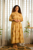 Tea Rose Handblock Printed Dress