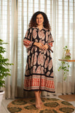 Heritage Paisley Dress — Black