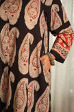 Heritage Paisley Dress — Black