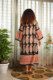 Heritage Paisley Dress — Black
