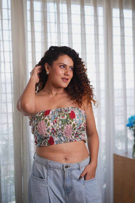 Flora Smocked Tube Top