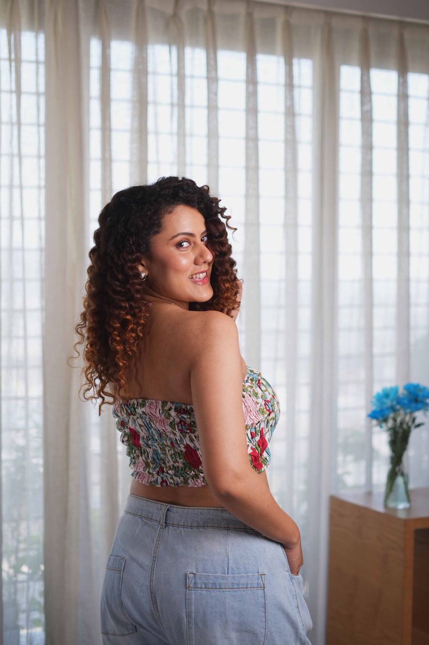 Flora Smocked Tube Top
