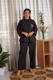 Noir Petal Co-ord  Set