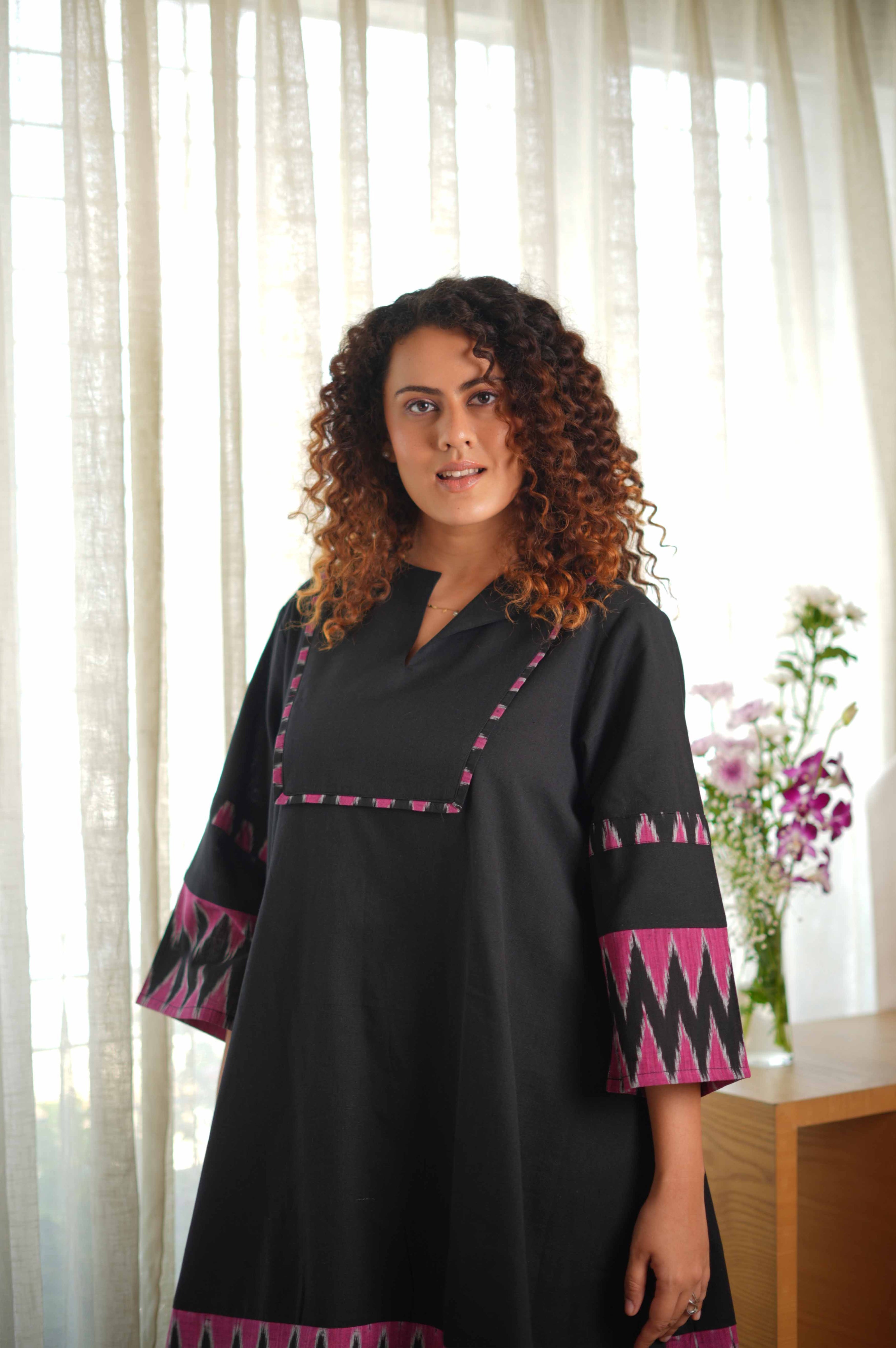 IKAT BLACK PINK CO-ORD SETS