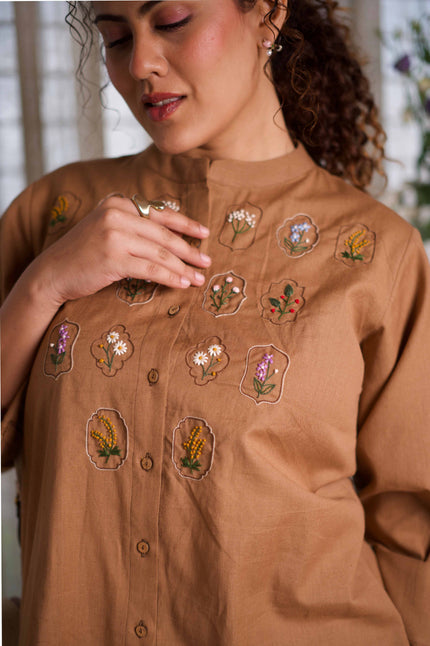 Vintage Flora Mocha Memory Set