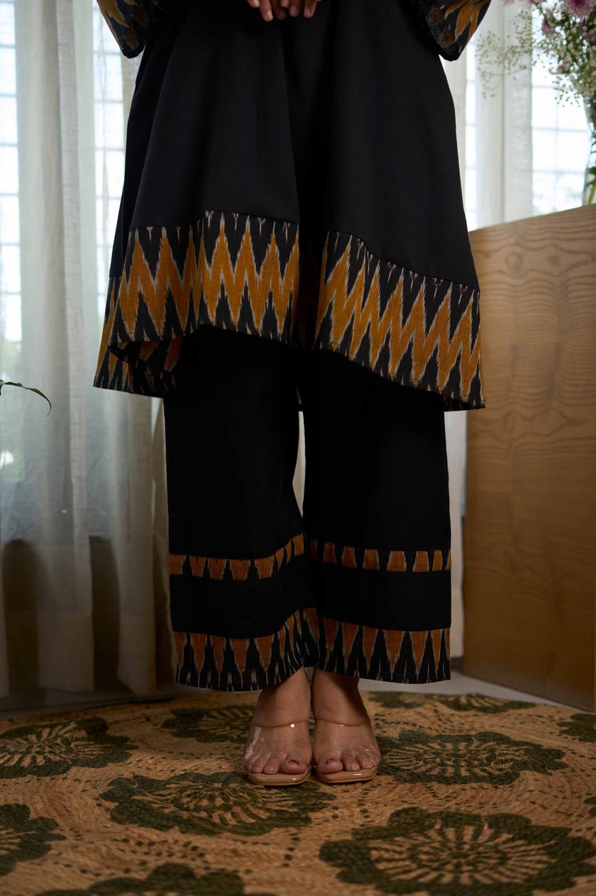 IKAT BLACK YELLOW  CO-ORD SETS