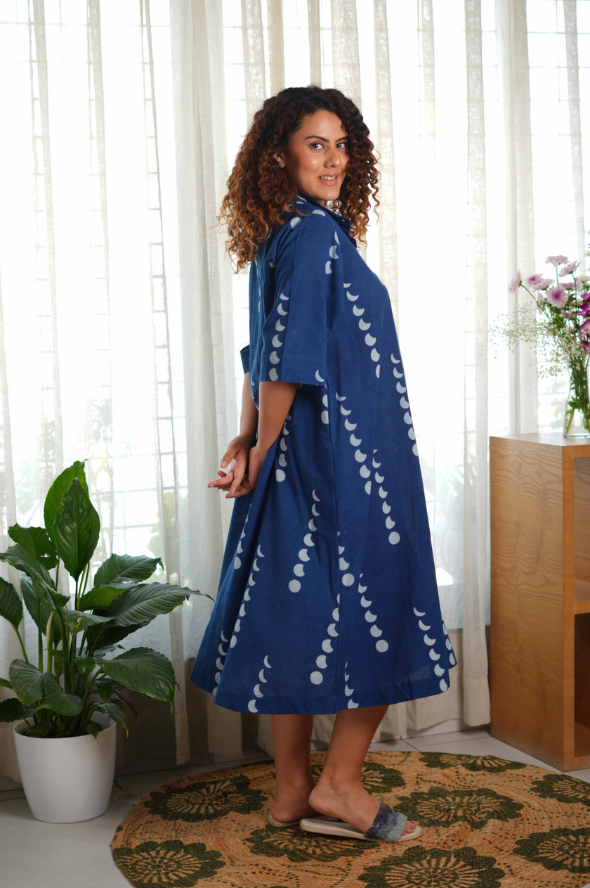 Phases Of Moon Dabu  Dress