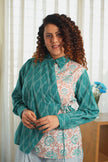 Loom & Bloom Wrap Green Shirt