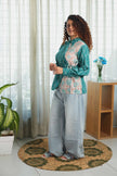 Loom & Bloom Wrap Green Shirt