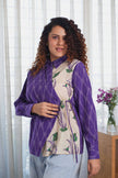 Loom & Bloom Wrap Purple Shirt