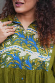 Dual Panel Kalamkari Cotton Shirt