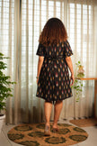 Black Confetti Ikat Dress