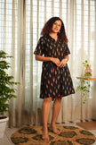 Black Confetti Ikat Dress
