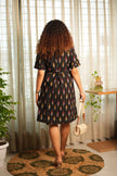 Black Confetti Ikat Dress
