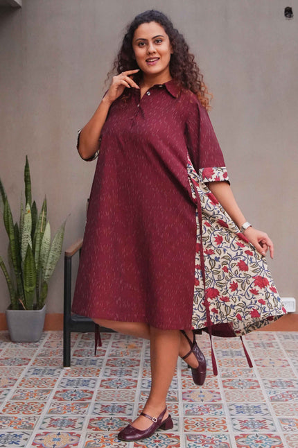 Quiet Giant Bagru ikat Dress