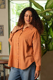 Bagru Grid Oversized Hand Block Shirt