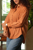 Bagru Grid Oversized Hand Block Shirt
