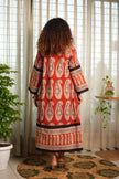 Heritage Paisley Dress — Rust