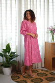 Rosette Pink Ikat Dress