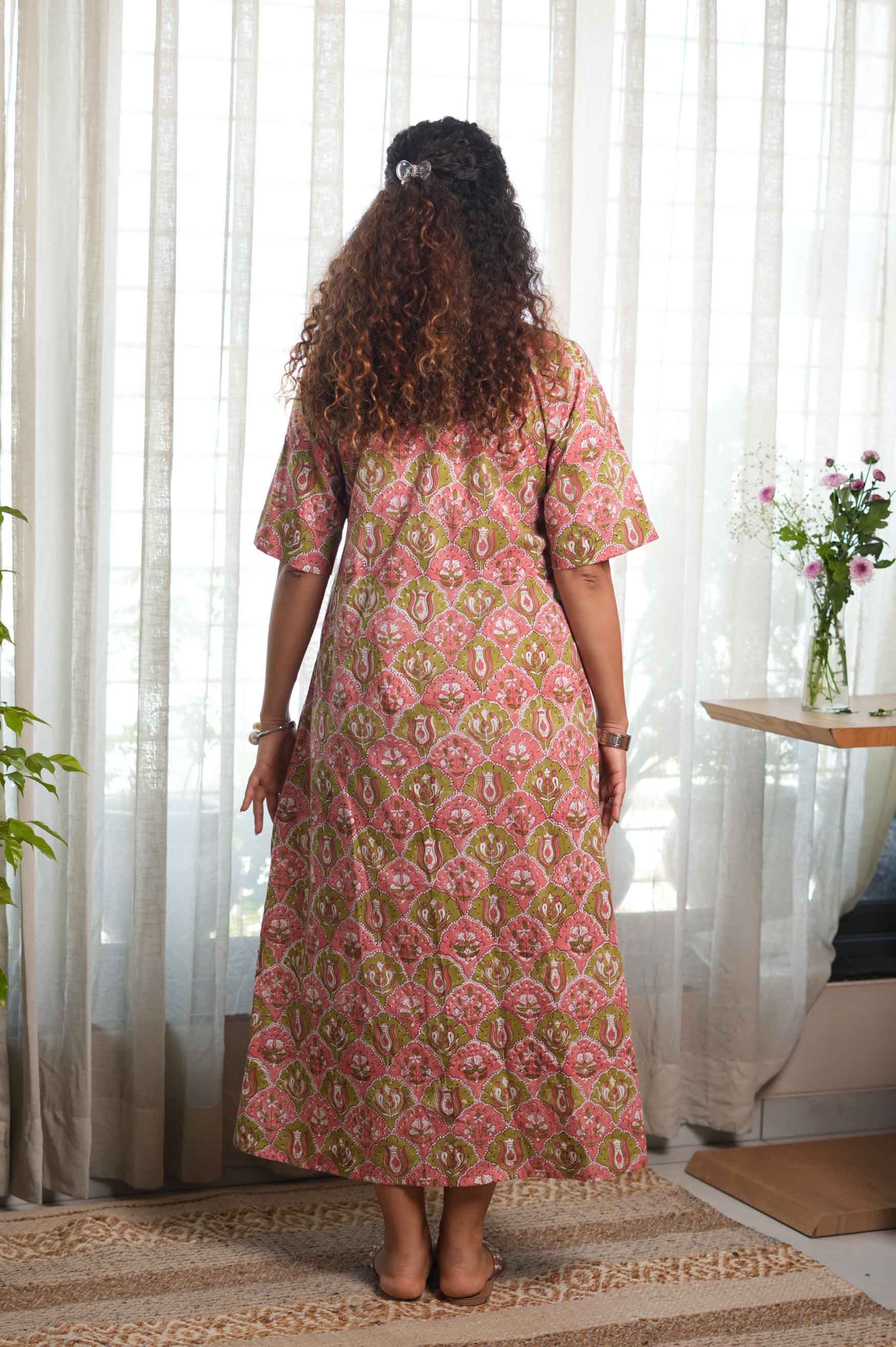 Gulabi Zaitoon Dress