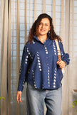 Phases Of Moon Dabu Oversized Shirt