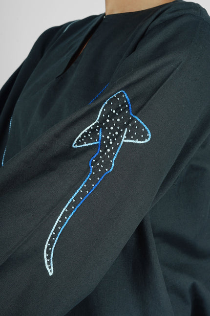Leopard Shark Black Top