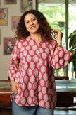 Gulabi Bageecha Hand Block Printed  Shirt