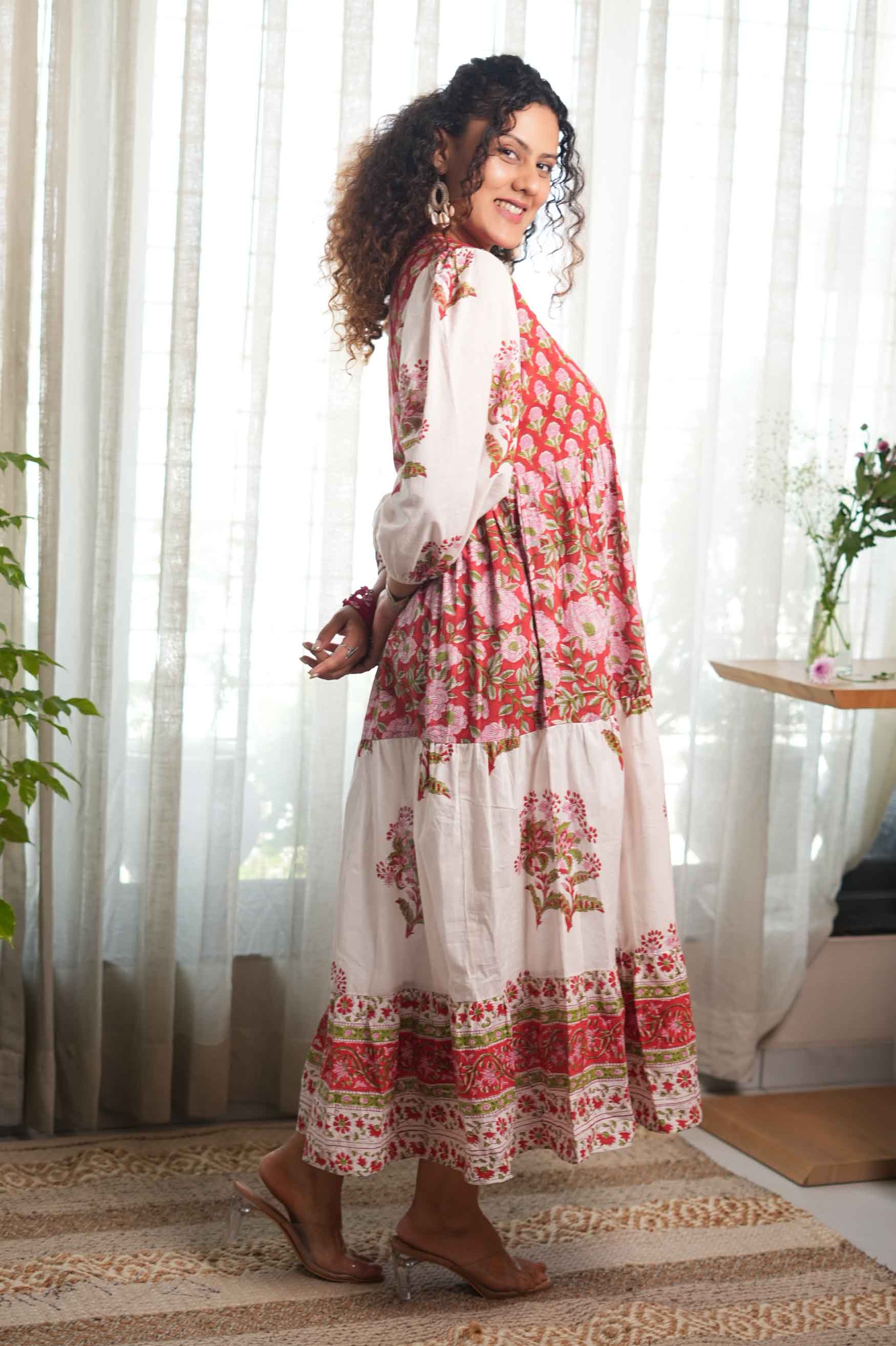 Laal Chhaap Ghera Dress