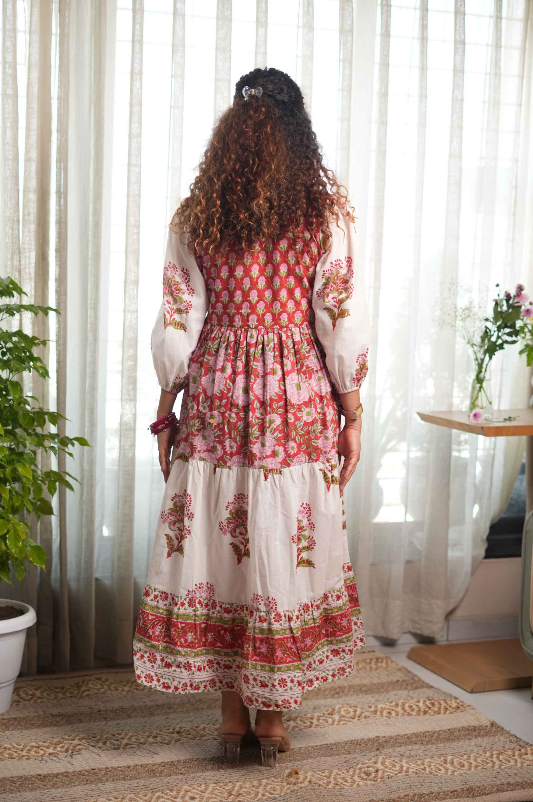 Laal Chhaap Ghera Dress