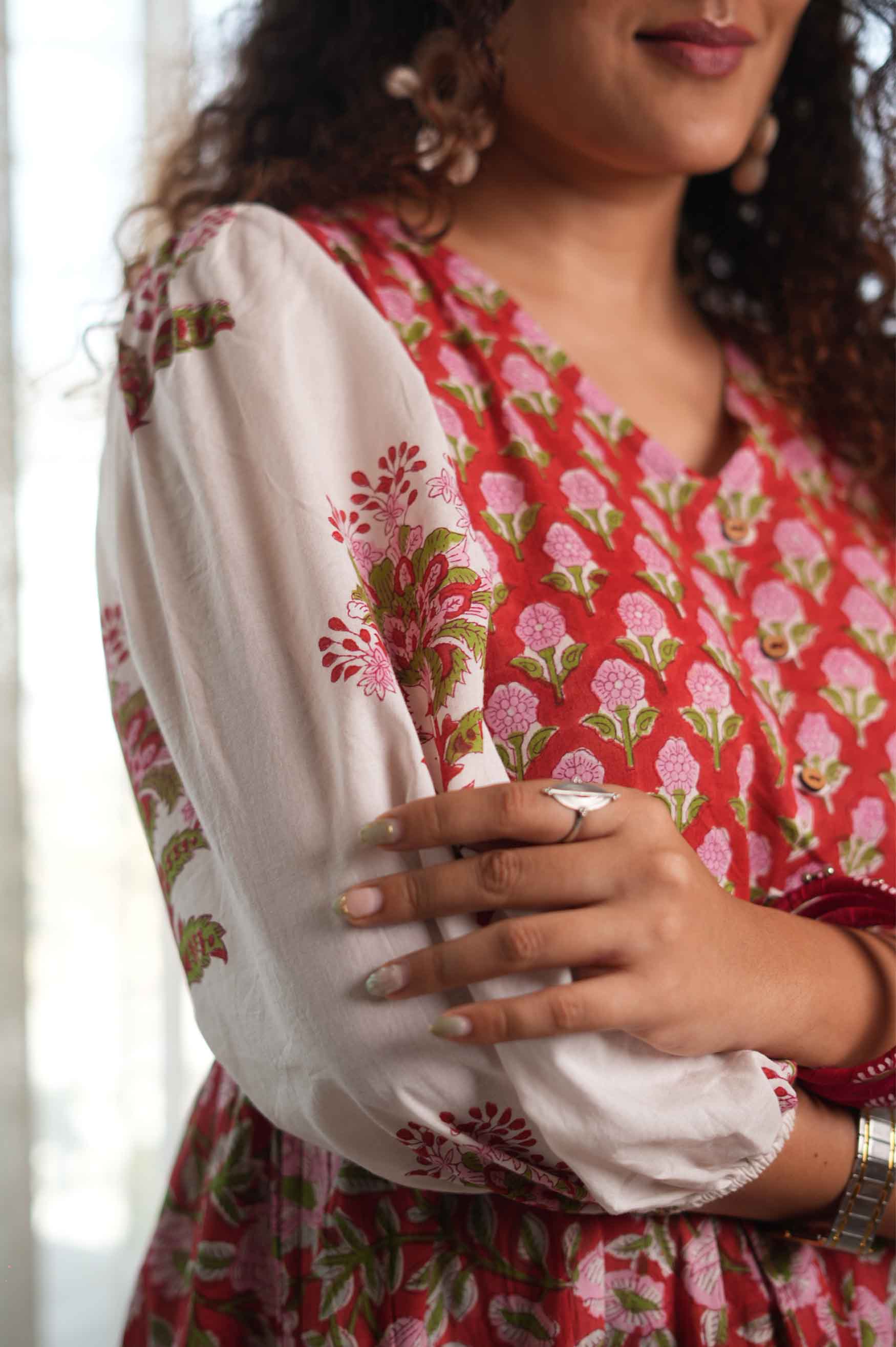 Laal Chhaap Ghera Dress