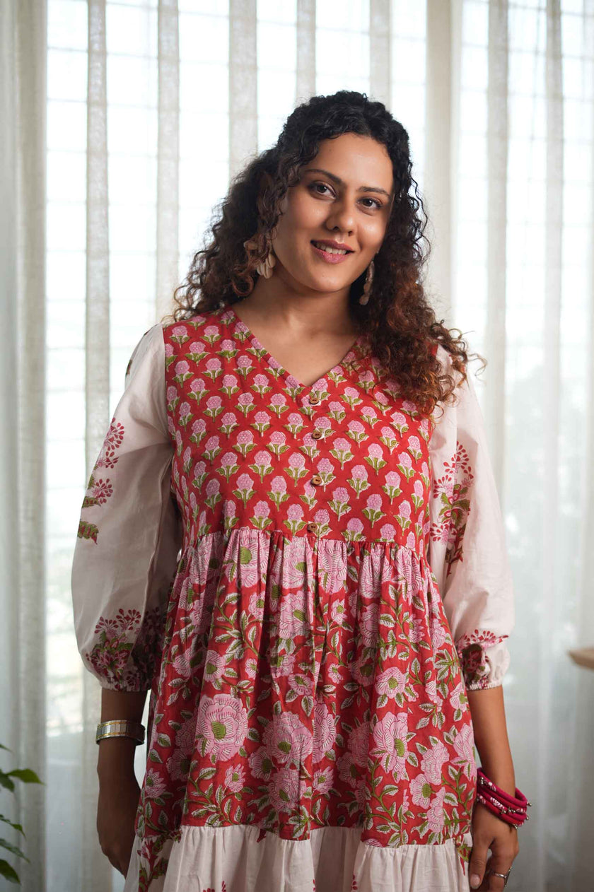 Laal Chhaap Ghera Dress