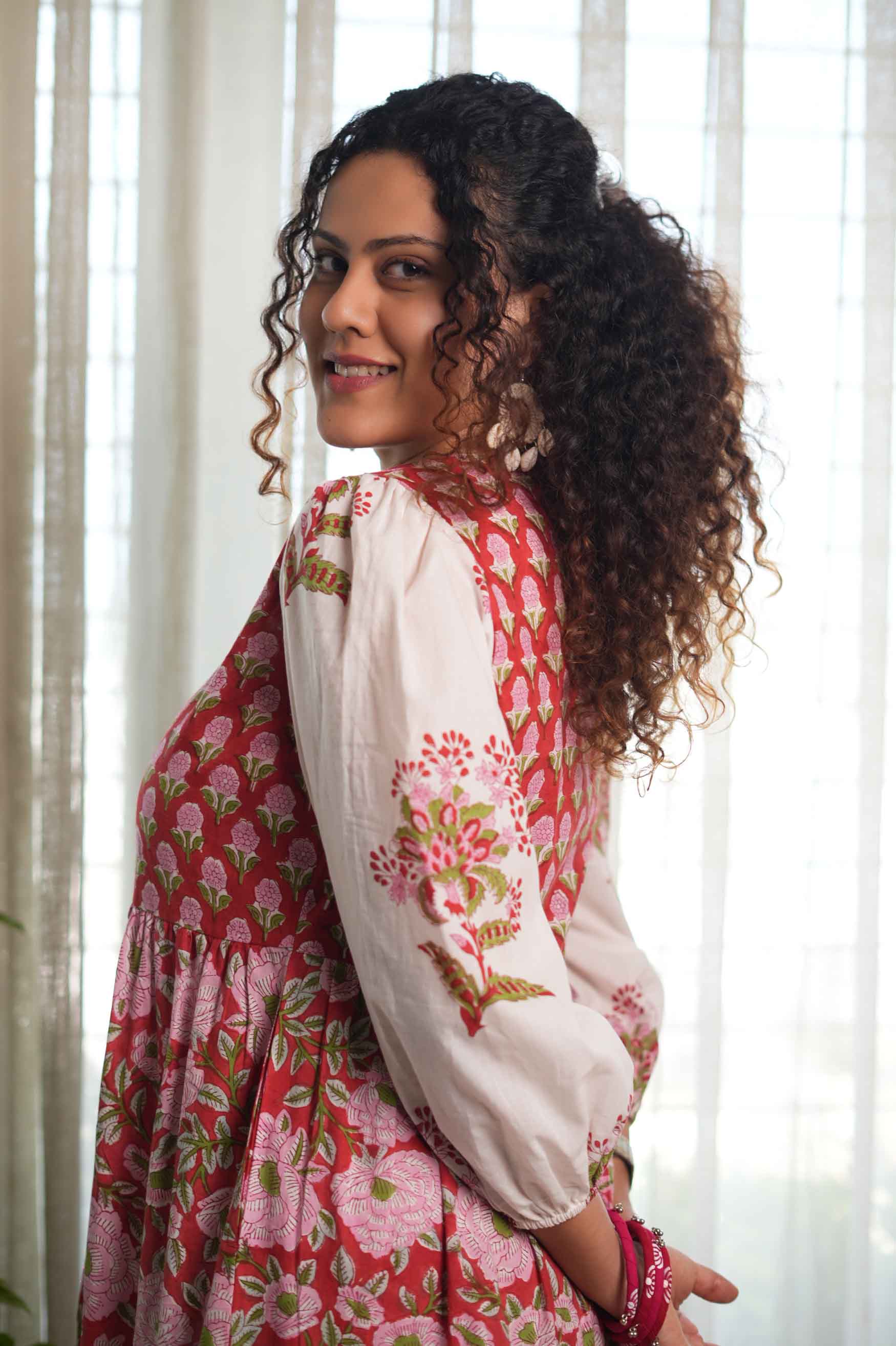 Laal Chhaap Ghera Dress