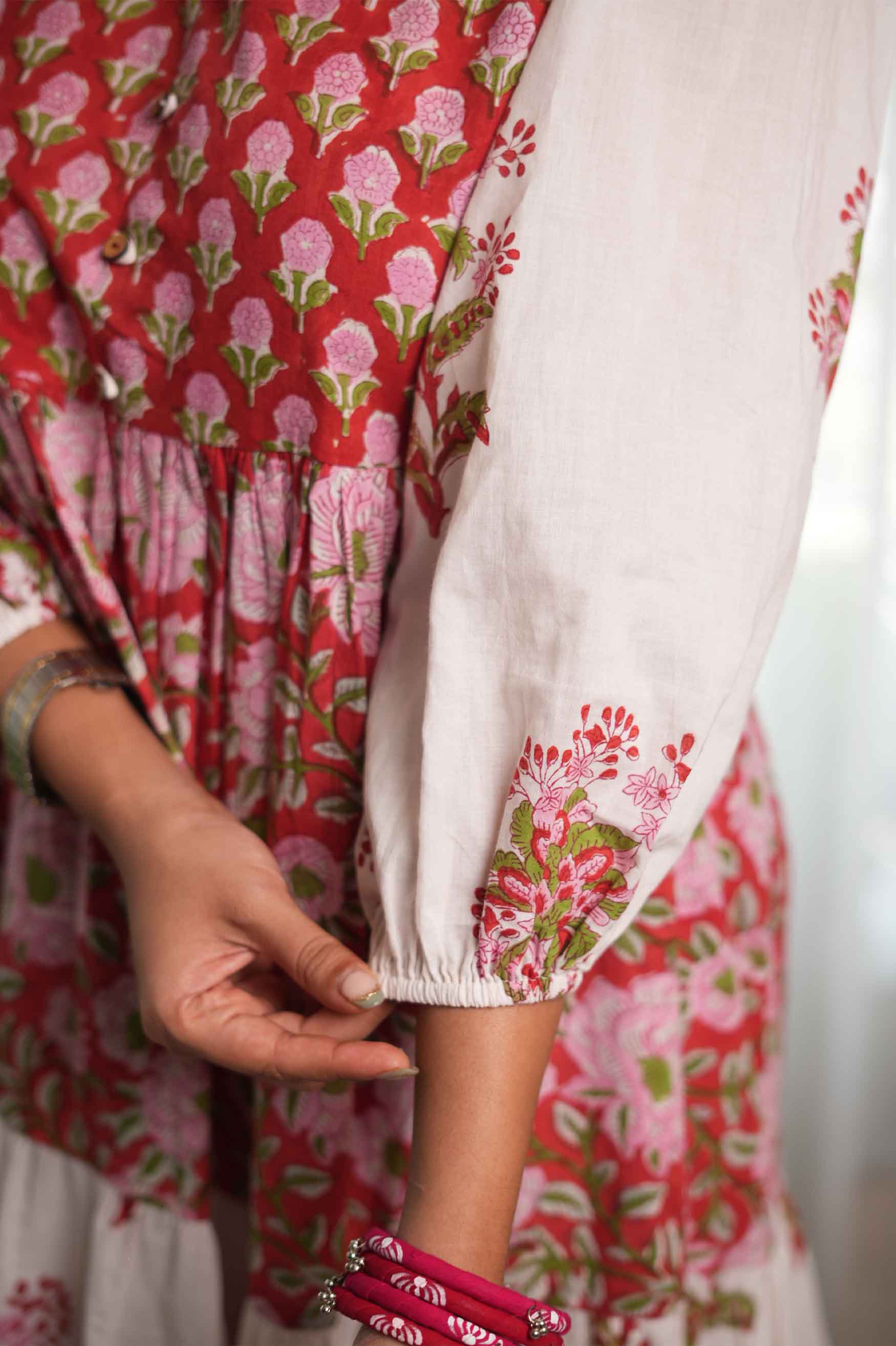 Laal Chhaap Ghera Dress