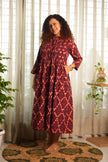 Surkh Lehar Ikat Dress