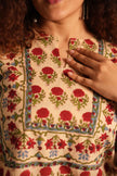 Laal Phool Handblock Printed Co-ord Set