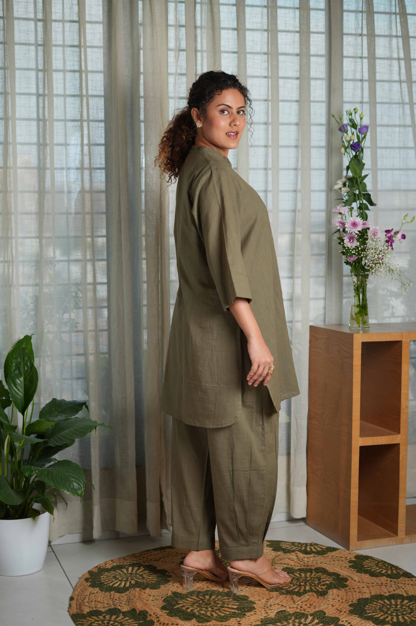 Olive Bloom Co-ord Set