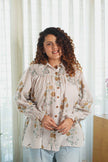 Sunflora Striped Smocked Shirt