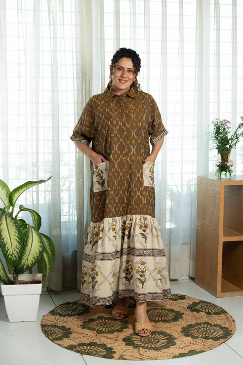 Soft Reef Olive Dress